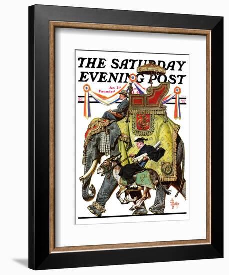 "Political Party Symbols," Saturday Evening Post Cover, October 17, 1936-Joseph Christian Leyendecker-Framed Giclee Print