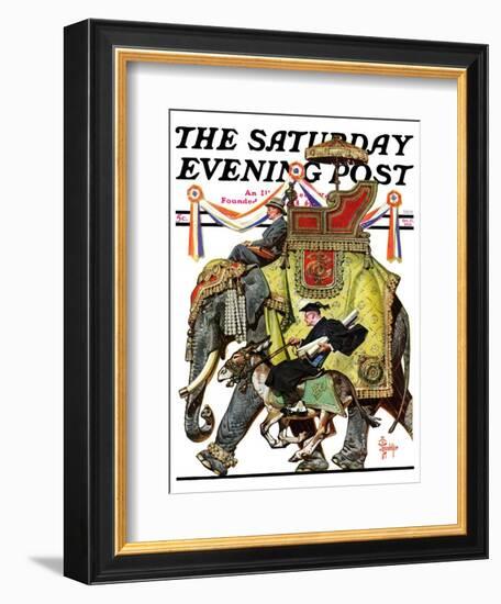 "Political Party Symbols," Saturday Evening Post Cover, October 17, 1936-Joseph Christian Leyendecker-Framed Giclee Print