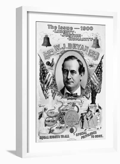 Political Poster for William Jennings Bryan-null-Framed Giclee Print