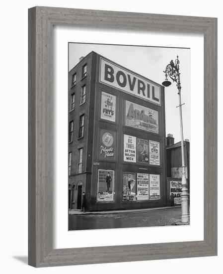 Political Posters Covering the Wall of a Building-Tony Linck-Framed Photographic Print