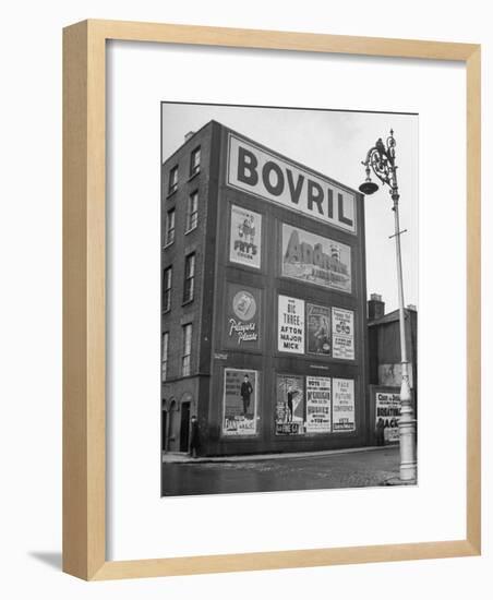Political Posters Covering the Wall of a Building-Tony Linck-Framed Photographic Print