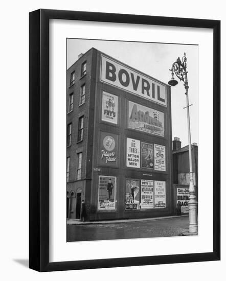 Political Posters Covering the Wall of a Building-Tony Linck-Framed Photographic Print