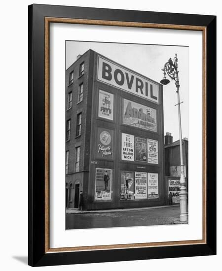 Political Posters Covering the Wall of a Building-Tony Linck-Framed Photographic Print