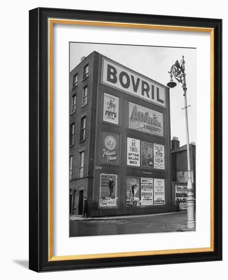 Political Posters Covering the Wall of a Building-Tony Linck-Framed Photographic Print