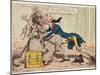 Political Ravishment, or the Old Lady of Threadneedle Street in Danger!, 1797-James Gillray-Mounted Giclee Print