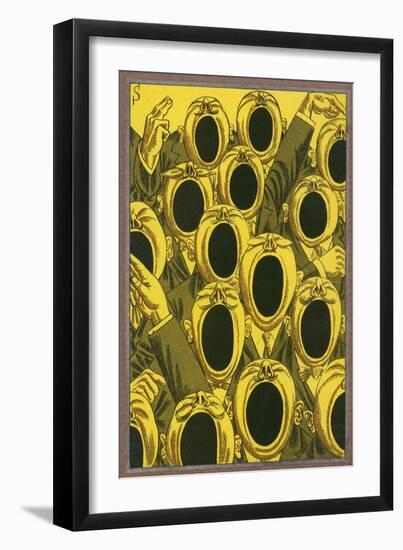 Politicians Clamour to Make Themselves Heard Above Their Rivals-Erich Schilling-Framed Art Print