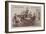 Politicians Enjoying Drinks around the Table-American School-Framed Giclee Print