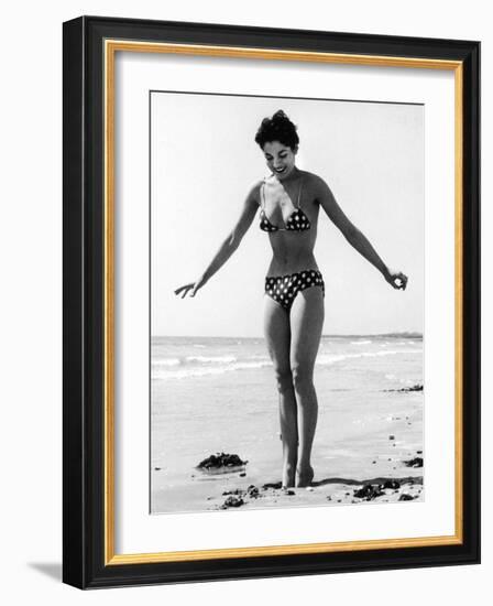 Polka Dot Bikini 1950s--Framed Photographic Print