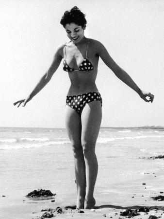 Polka Dot Bikini 1950s Photographic Print Art