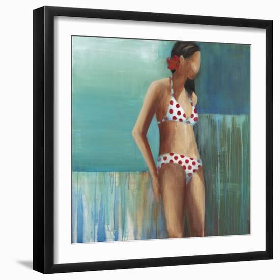 Polka Dot Bikini-Terri Burris-Framed Art Print