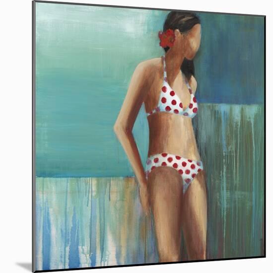 Polka Dot Bikini-Terri Burris-Mounted Art Print