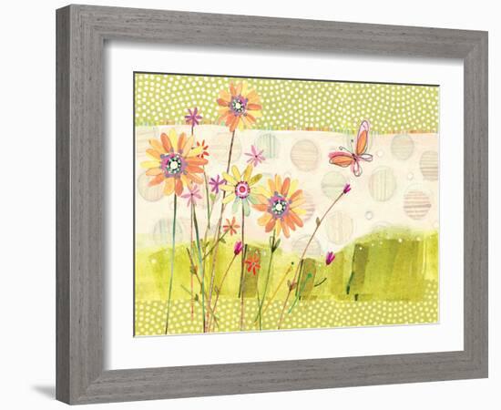 Polka Dot Butterfly1-Robbin Rawlings-Framed Art Print