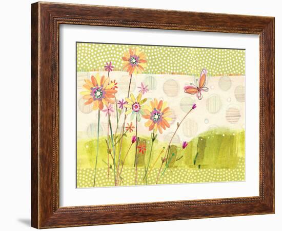 Polka Dot Butterfly1-Robbin Rawlings-Framed Art Print