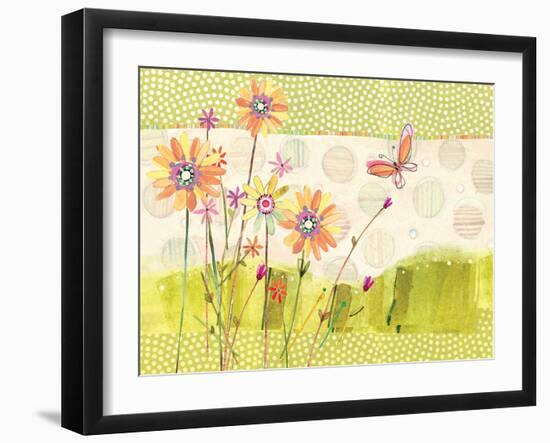 Polka Dot Butterfly1-Robbin Rawlings-Framed Art Print