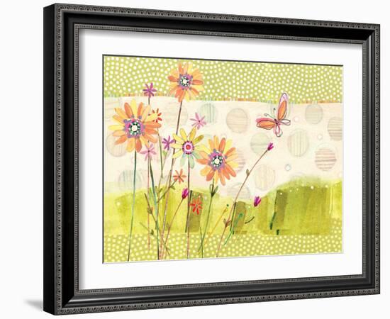 Polka Dot Butterfly1-Robbin Rawlings-Framed Art Print