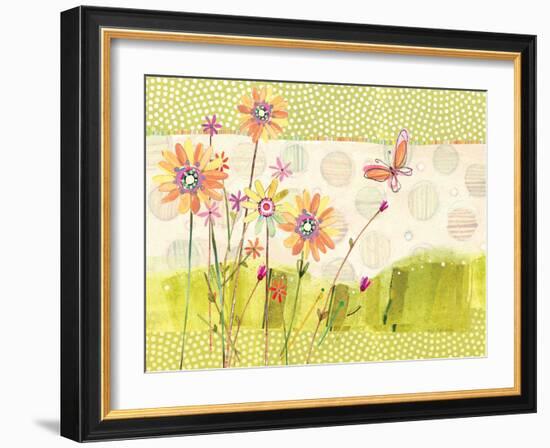 Polka Dot Butterfly1-Robbin Rawlings-Framed Art Print