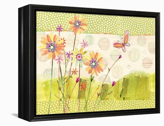 Polka Dot Butterfly1-Robbin Rawlings-Framed Stretched Canvas