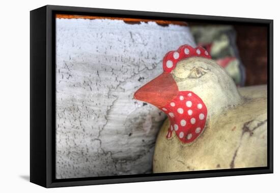 Polka Dot Chicken-Robert Goldwitz-Framed Premier Image Canvas