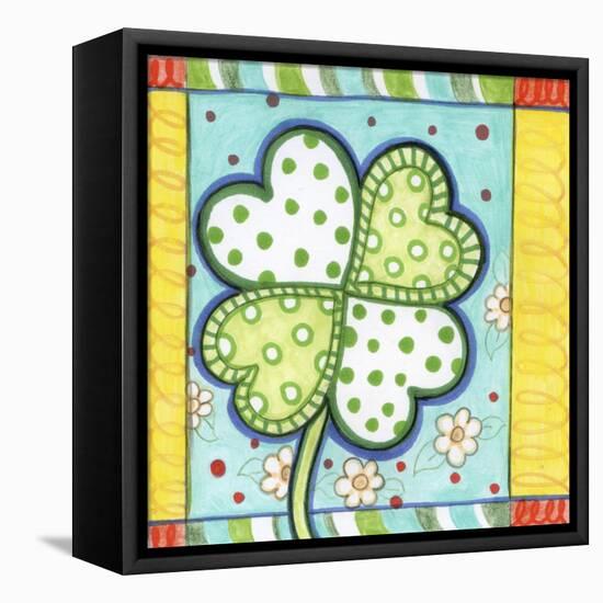 Polka Dot Clover-Valarie Wade-Framed Premier Image Canvas