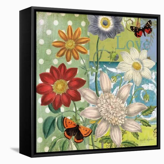 Polka Dot Daisy-Walter Robertson-Framed Stretched Canvas