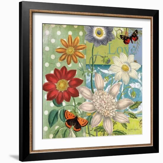 Polka Dot Daisy-Walter Robertson-Framed Art Print