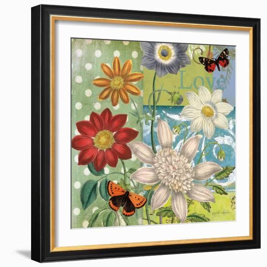 Polka Dot Daisy-Walter Robertson-Framed Art Print