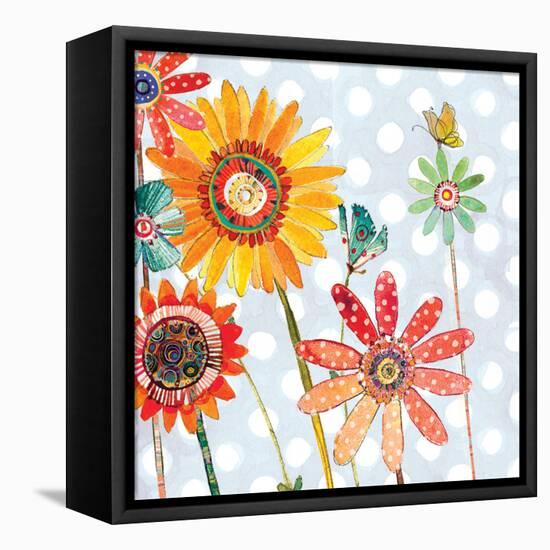 Polka Dot Delight - Daisy-Robbin Rawlings-Framed Stretched Canvas