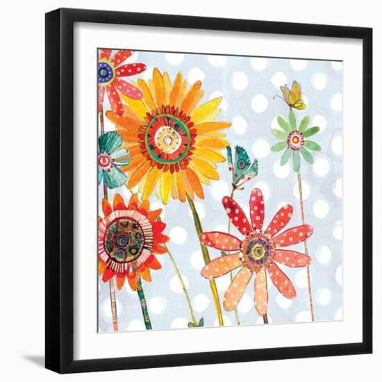 Polka Dot Delight - Daisy-Robbin Rawlings-Framed Art Print