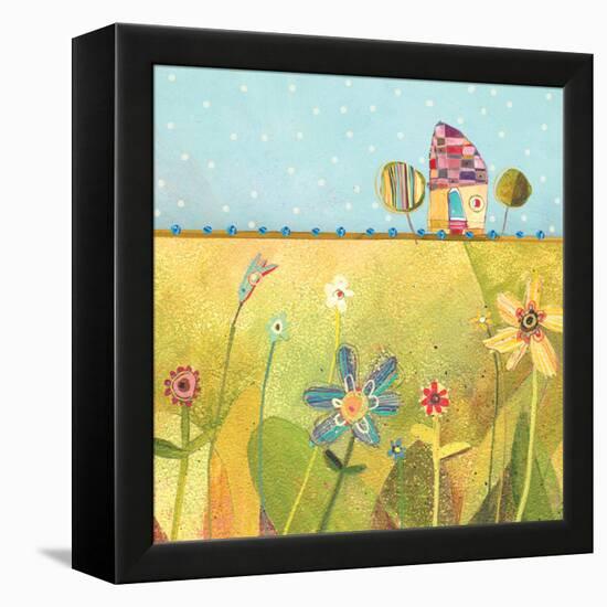 Polka Dot Delight-House-Robbin Rawlings-Framed Stretched Canvas