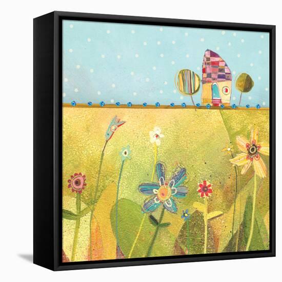 Polka Dot Delight-House-Robbin Rawlings-Framed Stretched Canvas