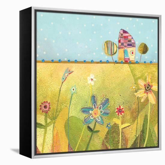 Polka Dot Delight-House-Robbin Rawlings-Framed Stretched Canvas