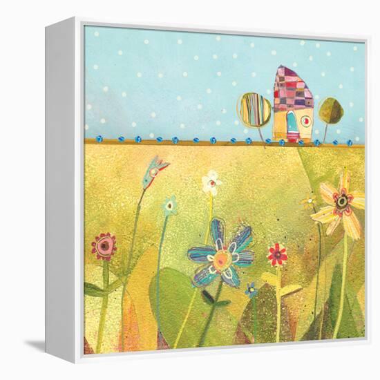 Polka Dot Delight-House-Robbin Rawlings-Framed Stretched Canvas
