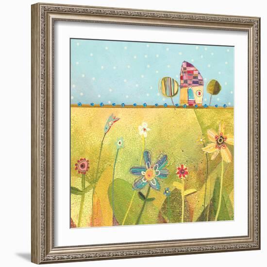 Polka Dot Delight-House-Robbin Rawlings-Framed Art Print