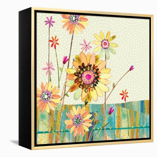 Polka Dot Delight-Meadow-Robbin Rawlings-Framed Stretched Canvas