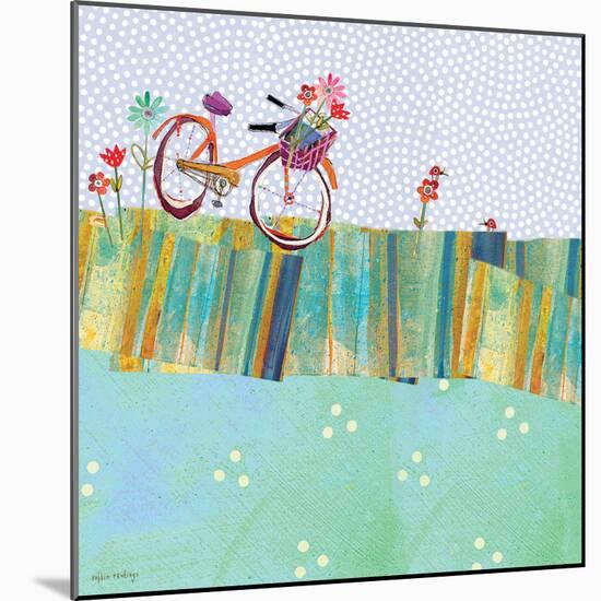 Polka Dot Delight - Tangerine Bicycle-Robbin Rawlings-Mounted Art Print