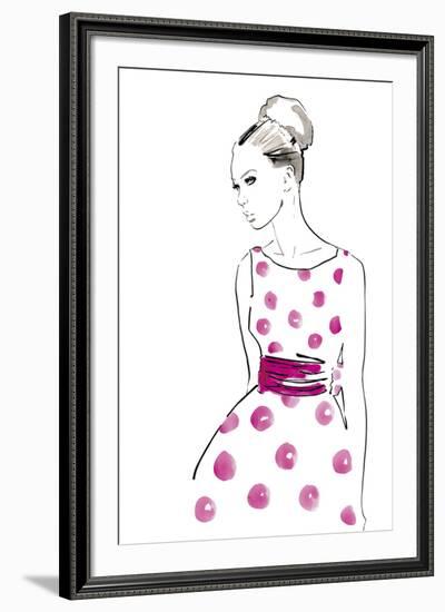 Polka Dot Dress-Johanna Fernihough-Framed Giclee Print