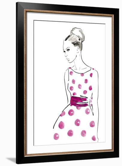 Polka Dot Dress-Johanna Fernihough-Framed Giclee Print