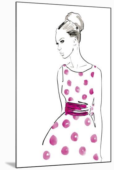 Polka Dot Dress-Johanna Fernihough-Mounted Giclee Print