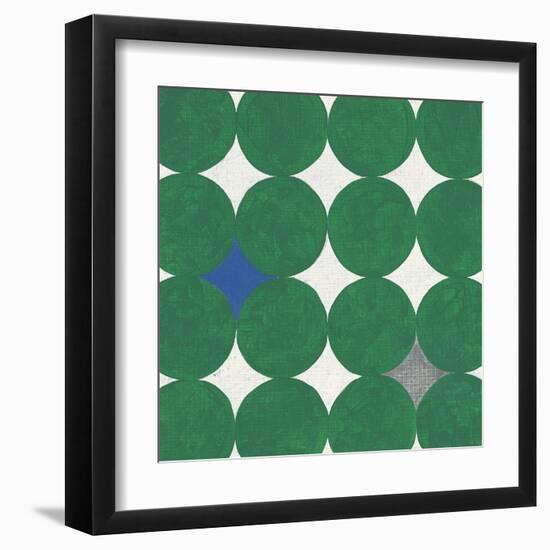 Polka Dot Emerald-Tom Grijalva-Framed Art Print