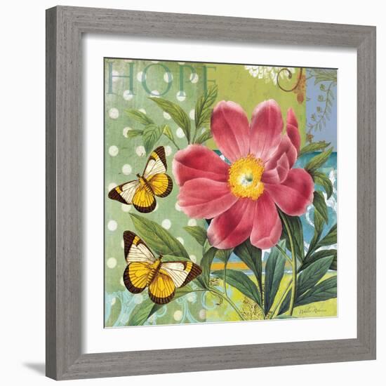 Polka Dot Peony-Walter Robertson-Framed Art Print