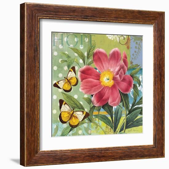 Polka Dot Peony-Walter Robertson-Framed Art Print