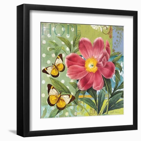 Polka Dot Peony-Walter Robertson-Framed Art Print