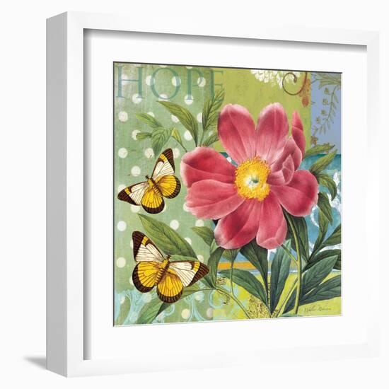 Polka Dot Peony-Walter Robertson-Framed Art Print