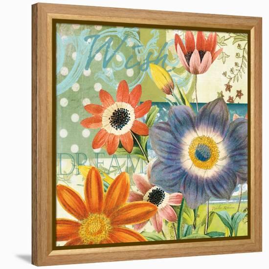 Polka Dot Poppy-Walter Robertson-Framed Stretched Canvas