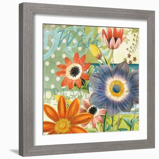 Polka Dot Poppy-Walter Robertson-Framed Art Print