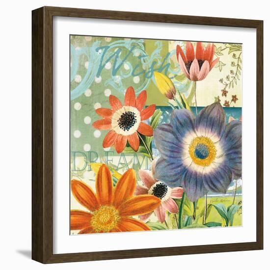 Polka Dot Poppy-Walter Robertson-Framed Art Print