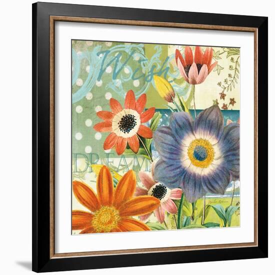 Polka Dot Poppy-Walter Robertson-Framed Art Print