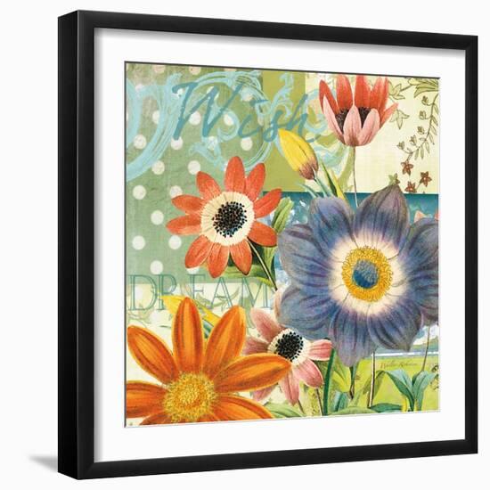 Polka Dot Poppy-Walter Robertson-Framed Art Print