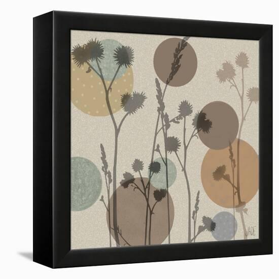 Polka-Dot Wildflowers I-Jade Reynolds-Framed Stretched Canvas