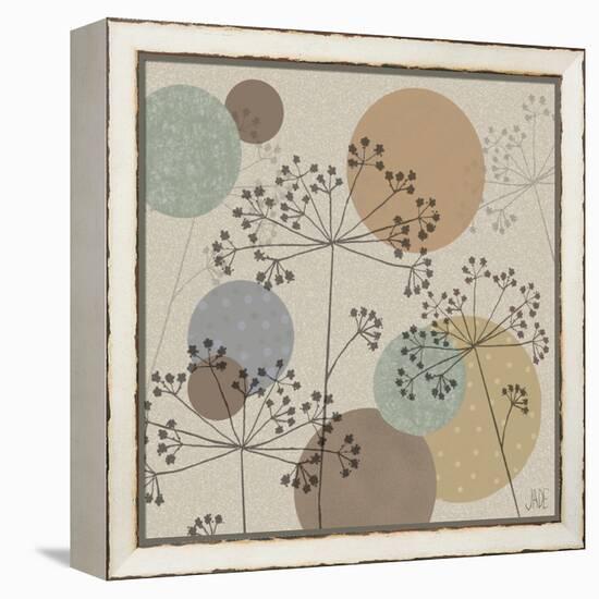 Polka-Dot Wildflowers II-Jade Reynolds-Framed Stretched Canvas